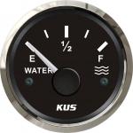 KUS Pactrade Marine Boat 2'' SS316 Water Tank Level Gauge Indicator Empty Full Red/Yellow 12V/24V 52mm 240-33ohms